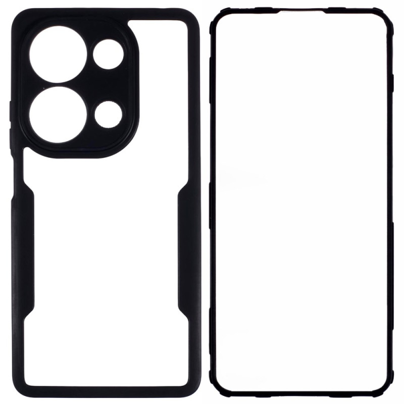 Paitech Cover Per Xiaomi Redmi Note 13 Pro 4G – Custodia Silicone Con Motivo Cuore, Protezione Fotocamera, Antiurto TPU, Nero