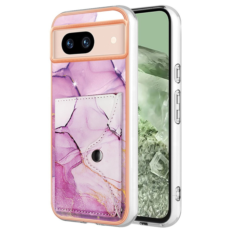 Google Pixel 8A Marble Effect Case with Card Holder