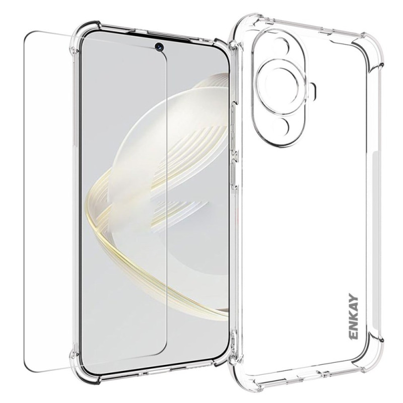 Huawei Nova 12S Transparent Case with ENKAY Screen Protector