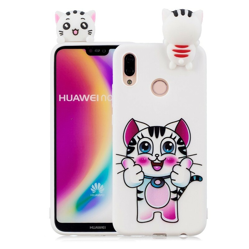 Cover Huawei P20 Lite 3D My cat