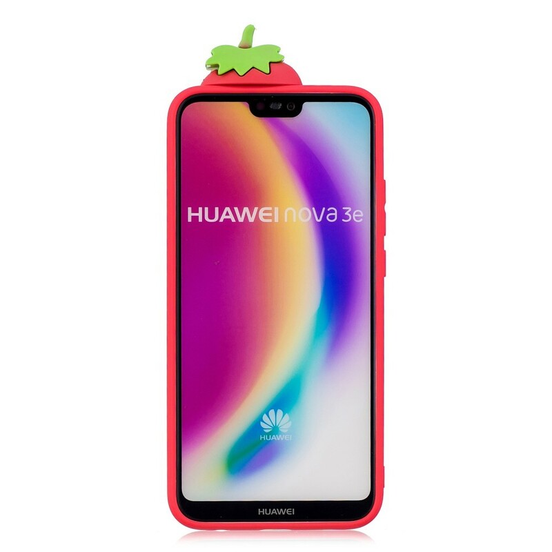Huawei P20 Lite 3D Strawberry Case
