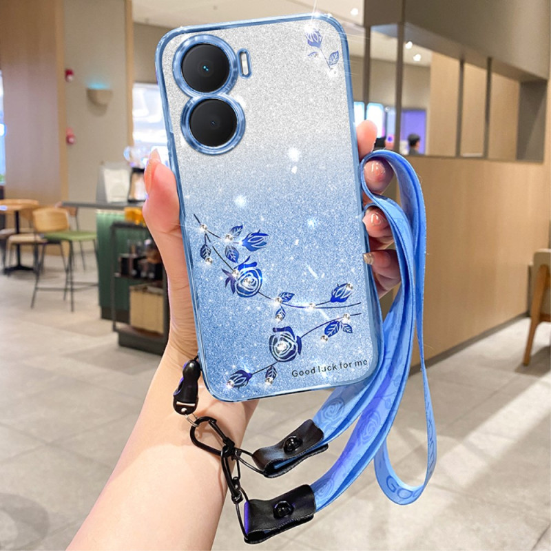 Huawei Nova 12 SE Flower and Strass Strap Case