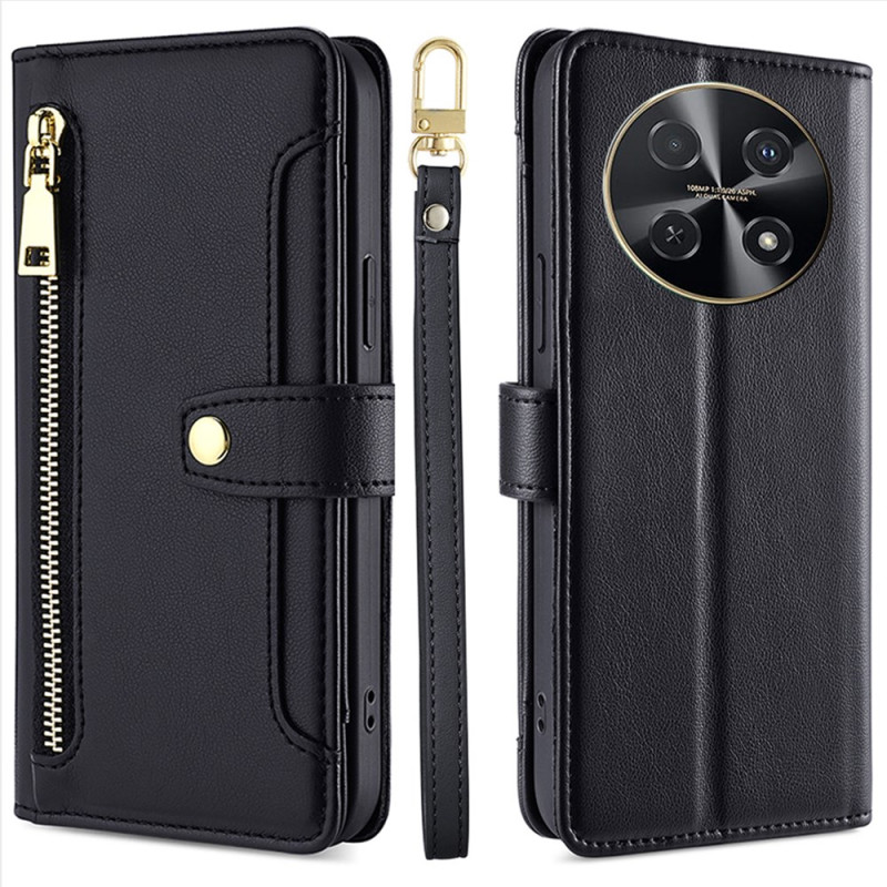 Case Huawei Nova 12i 4G Wallet with Strap and Shoulder Strap