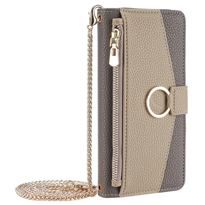 Samsung Galaxy M15 5G Wallet Case Mirror and Chain