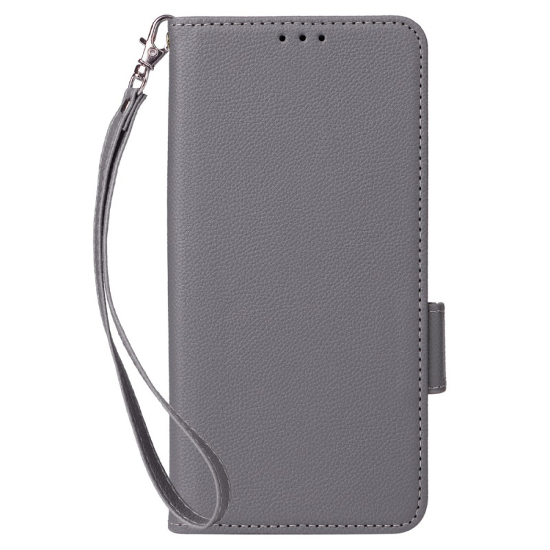 Samsung Galaxy M15 5G Leather Lychee
 Style Case with Strap