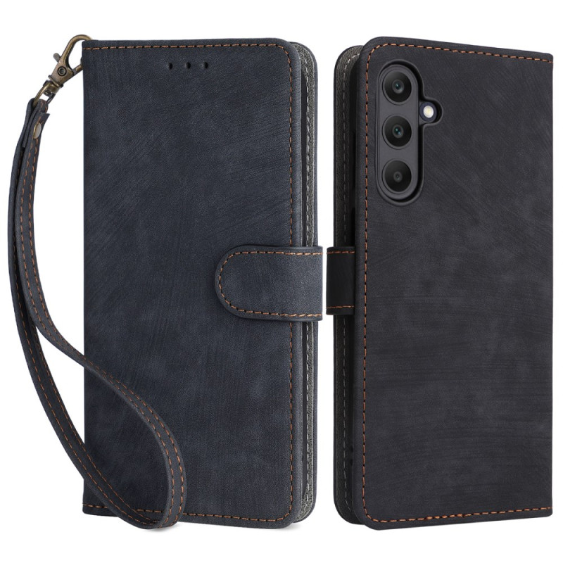 Samsung Galaxy M15 5G Suede Case with RFID Lock and Strap