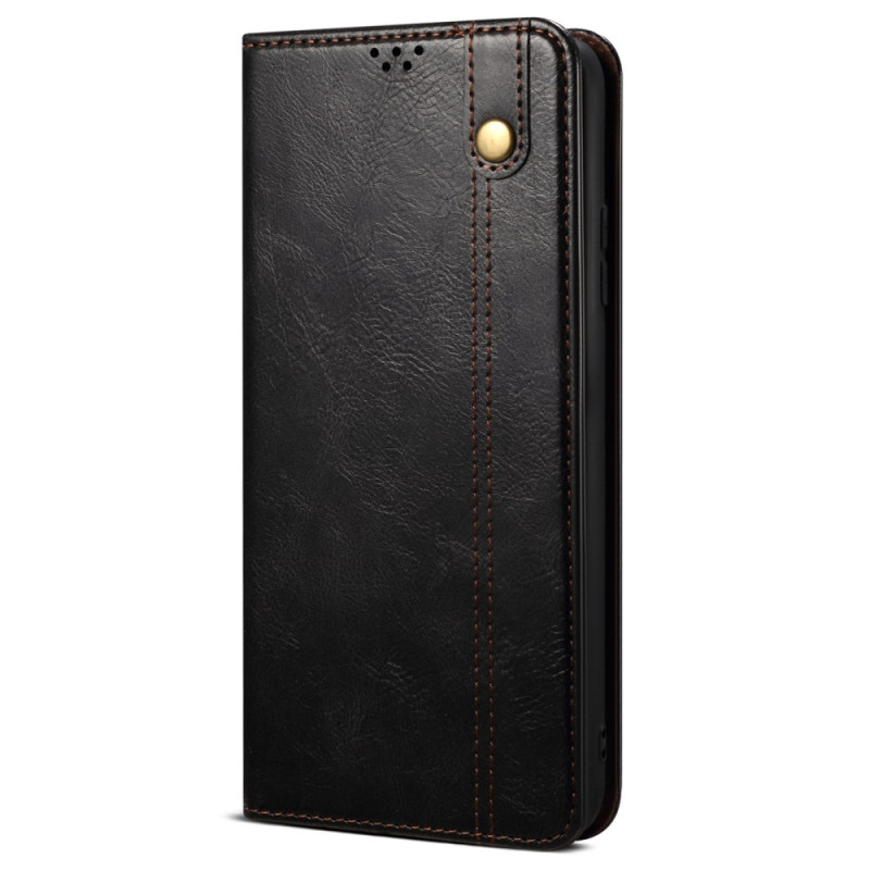 Flip Cover Samsung Galaxy M55 5G Faux Leather Waxed