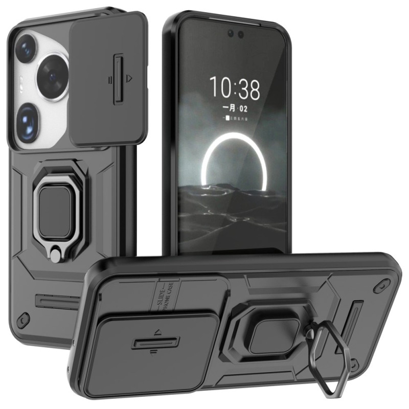 Custodia SULADA In Fibra Di Carbonio Per Huawei Pura 70 Pro/Ultra/Pro+ - Libro Con Supporto, Ricarica Wireless