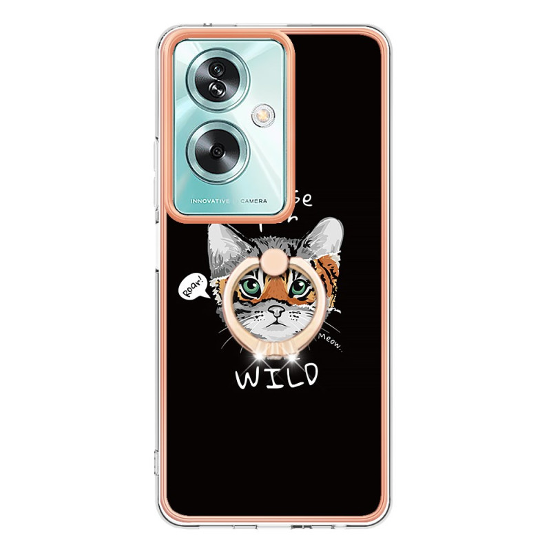 Oppo A79 5G Case Cat and Tiger Ring Support