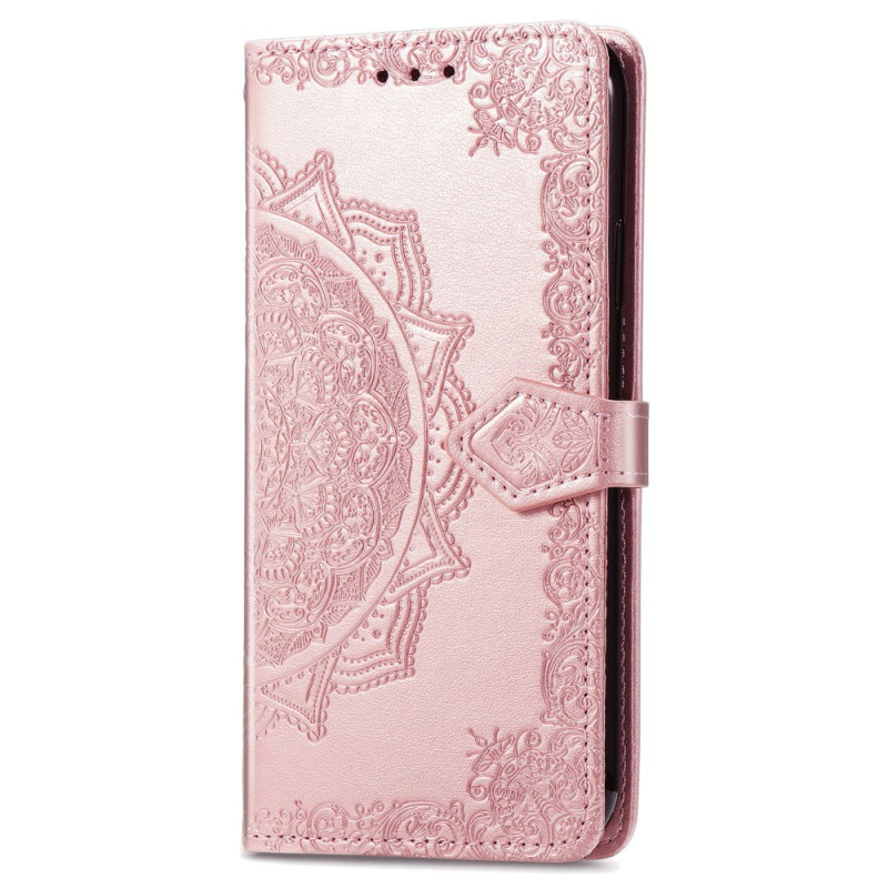 Case for Oppo A79 5G / A2 5G with embossed Mandala motif and card holder