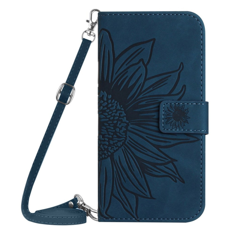 Oppo Reno 11F 5G Sunflower Print Case with Shoulder Strap