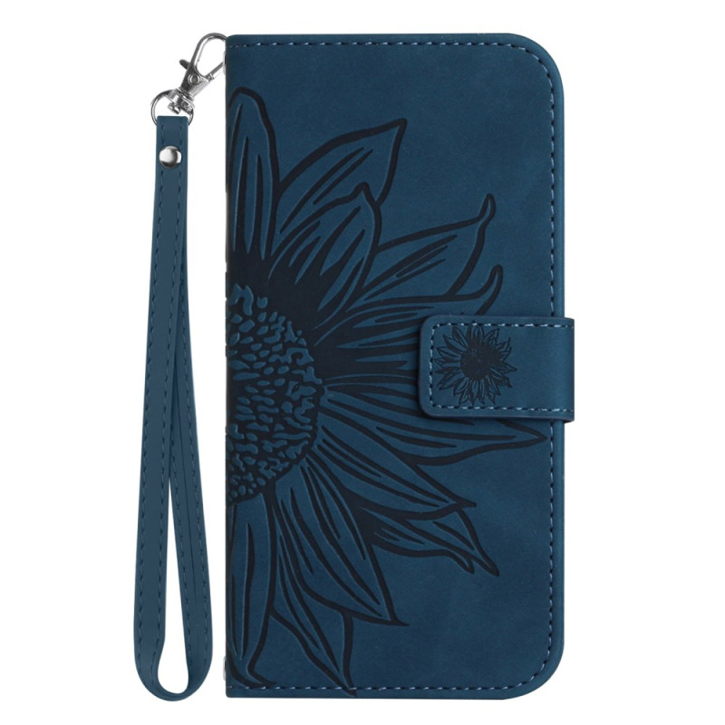 Oppo Reno 11F 5G Sunflower Print Lanyard Case