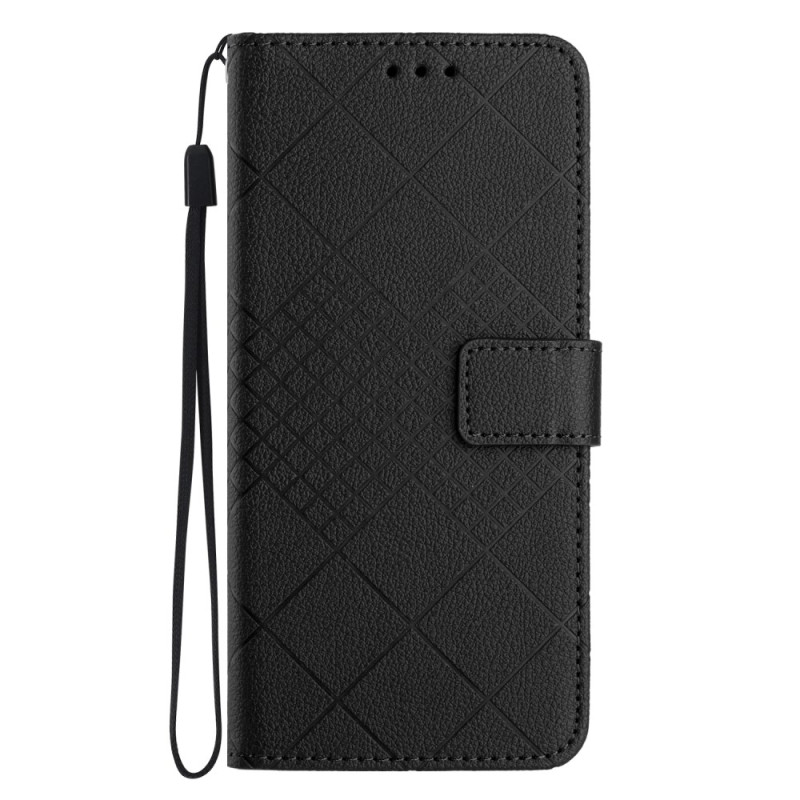 Case Oppo Reno 11F 5G Losange pattern with strap