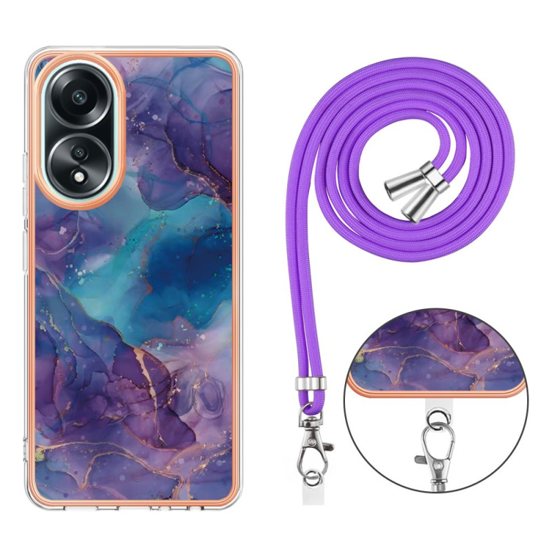 Oppo A58 Marble Drawstring Case