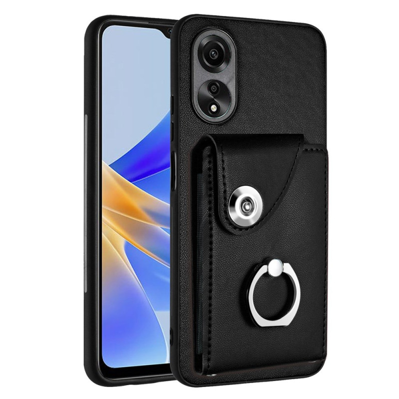 Oppo A58 Style Leather Case with Card Holder