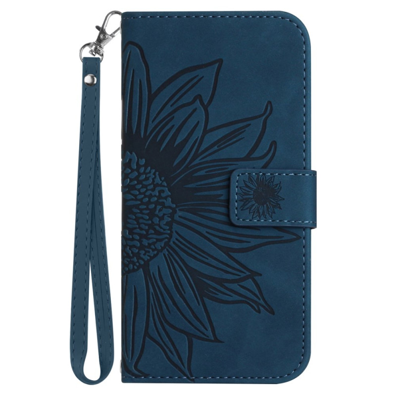 Oppo A58 Sunflower Lanyard Case