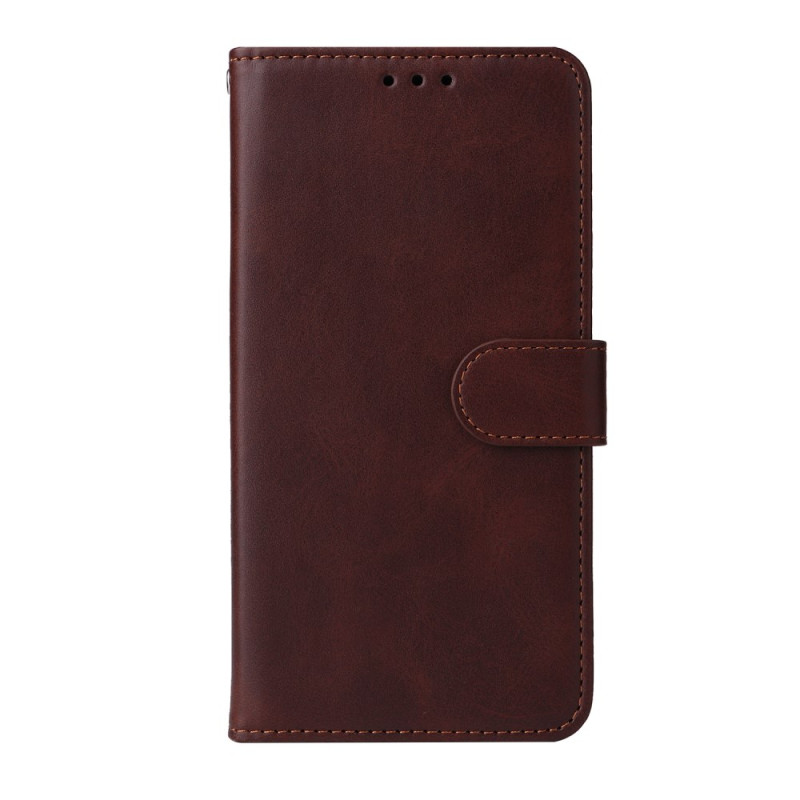 Case Oppo A58 Faux Leather Plain with Strap