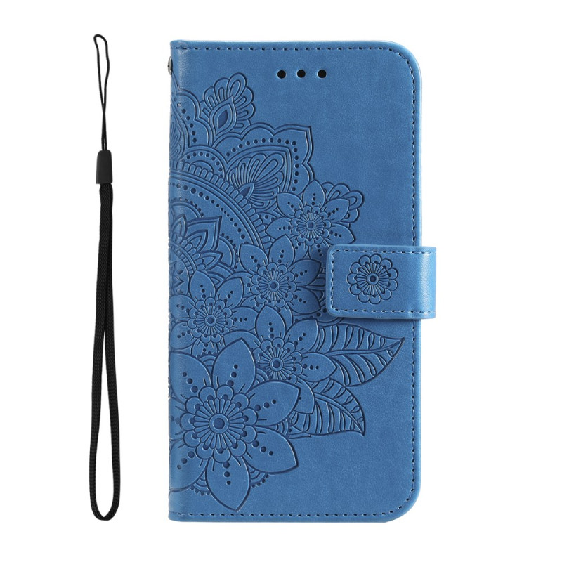 Case Oppo A38 Floral Pattern with Strap