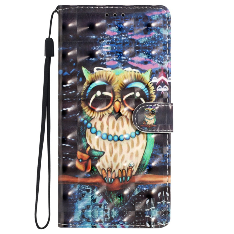 Oppo A78 3D Owl Lanyard Case