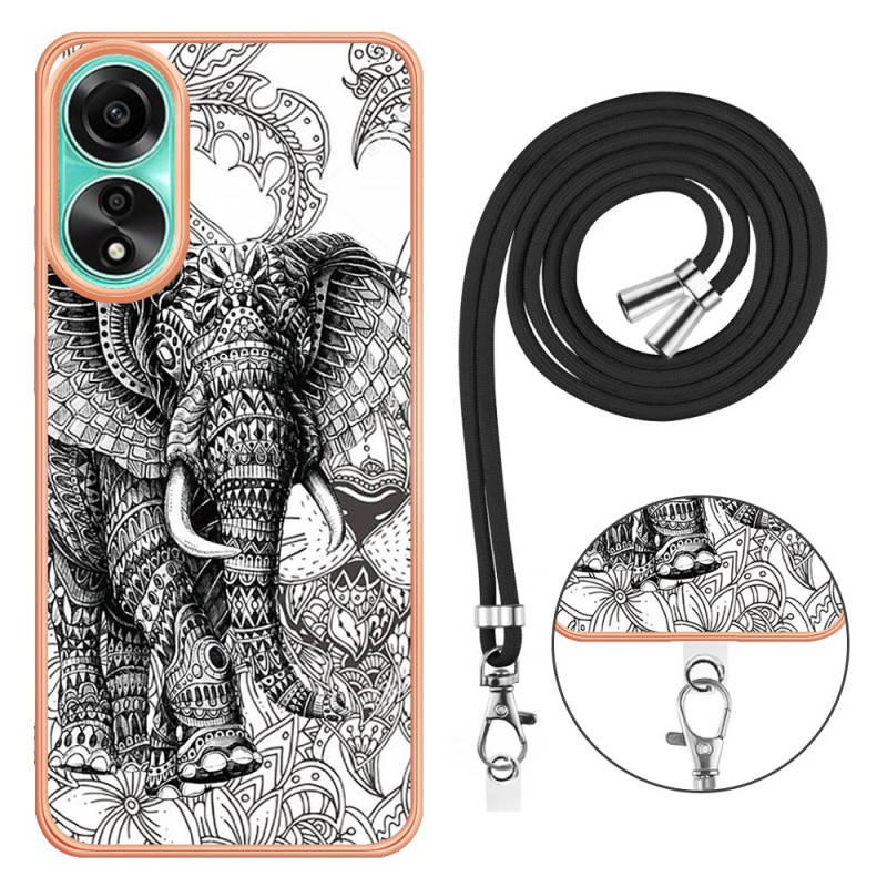 Oppo A78 4G Totem Elephant Drawstring Case