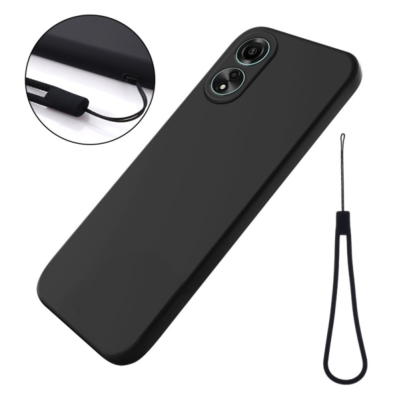 Oppo A78 Liquid Silicone Lanyard Case