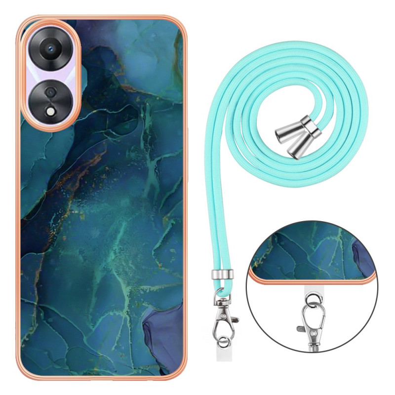 Oppo A78 5G Marble Drawstring Case