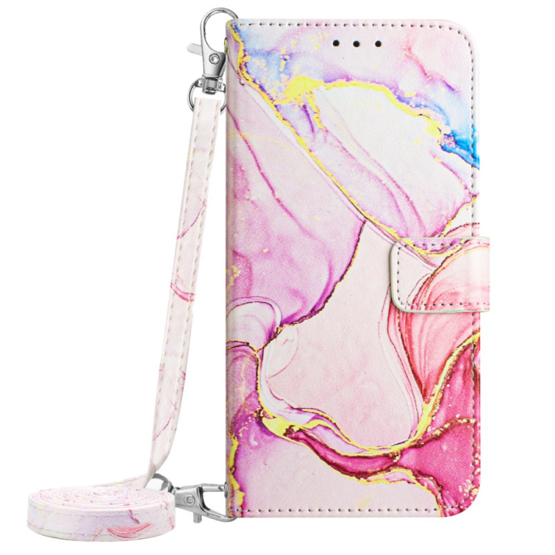 Oppo A78 5G Marble Case with Shoulder Strap