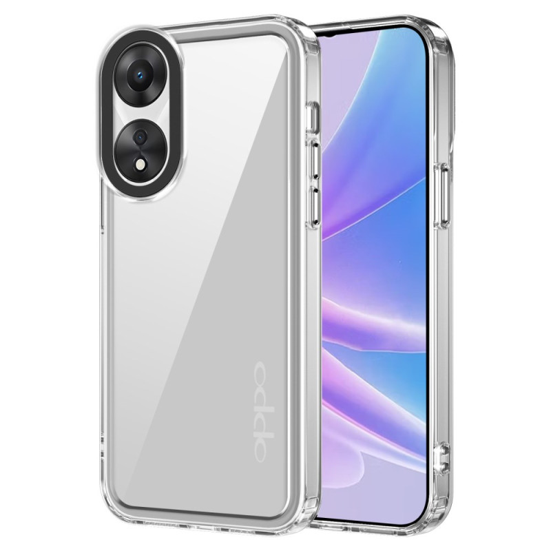 Oppo A78 5G Clear Case Metal Style Edges