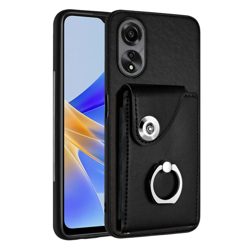 Oppo A78 5G Case Cardholder with Blowouts and Support Ring