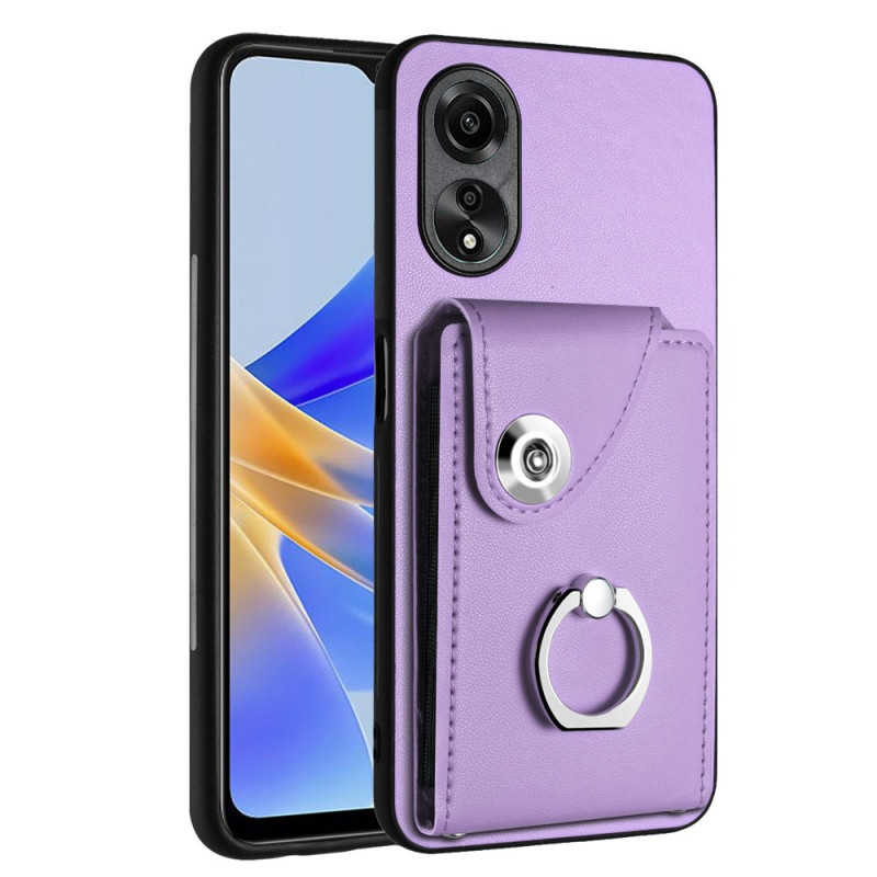 Oppo A78 5G Case Cardholder with Blowouts and Support Ring