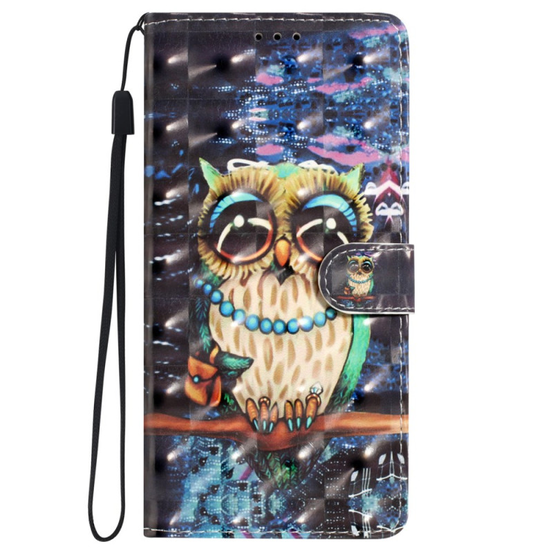 Oppo A98 5G 3D Owl Lanyard Case