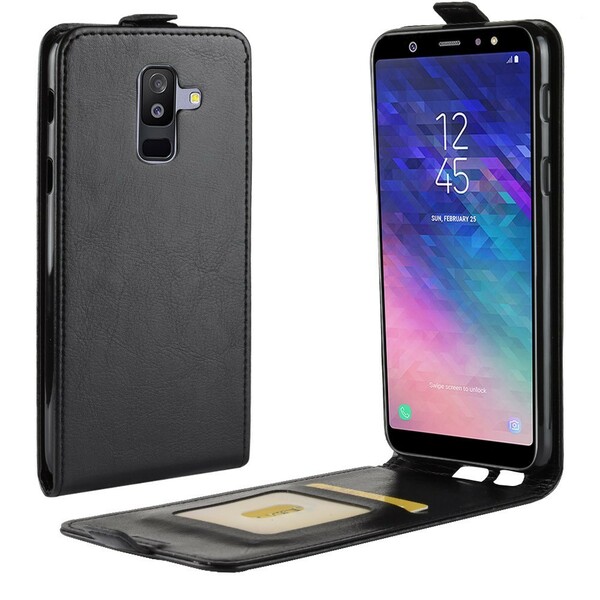 Samsung Galaxy A6 Plus Foldable Leather Effect Case