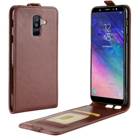 Samsung Galaxy A6 Plus Foldable Leather Effect Case