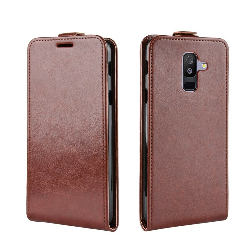 Samsung Galaxy A6 Plus Foldable Leather Effect Case