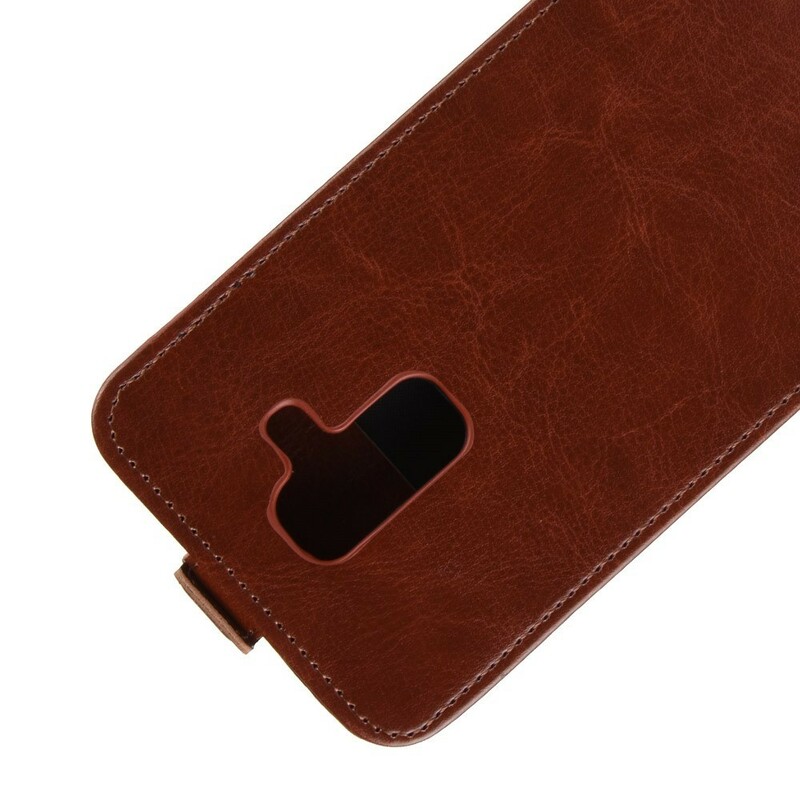 Samsung Galaxy A6 Plus Foldable Leather Effect Case