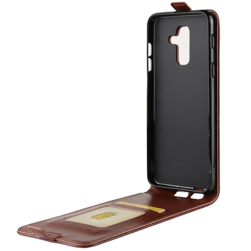 Samsung Galaxy A6 Plus Foldable Leather Effect Case