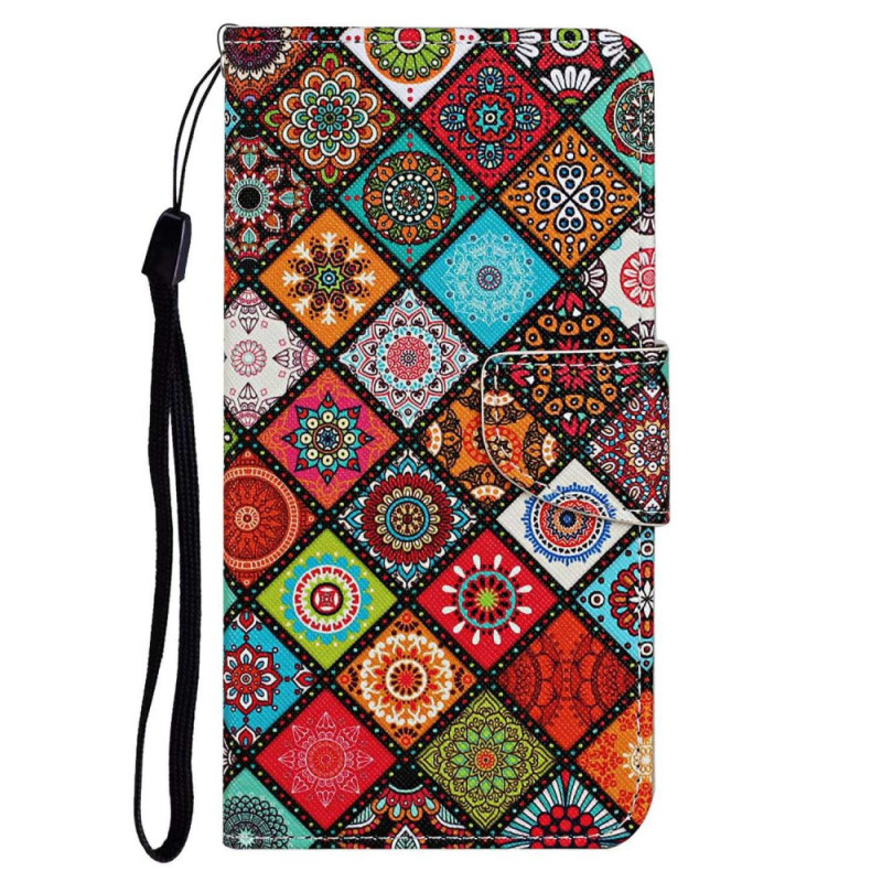 Oppo A96 Ethnic Print Lanyard Case