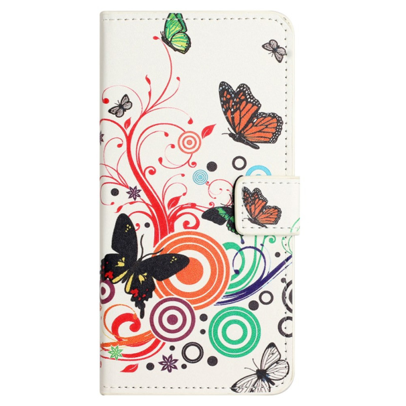 Honor 200 Lite Case Butterflies on White Background