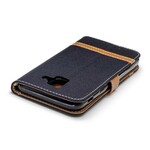 Samsung Galaxy A6 Fabric and Leather Effect Case
