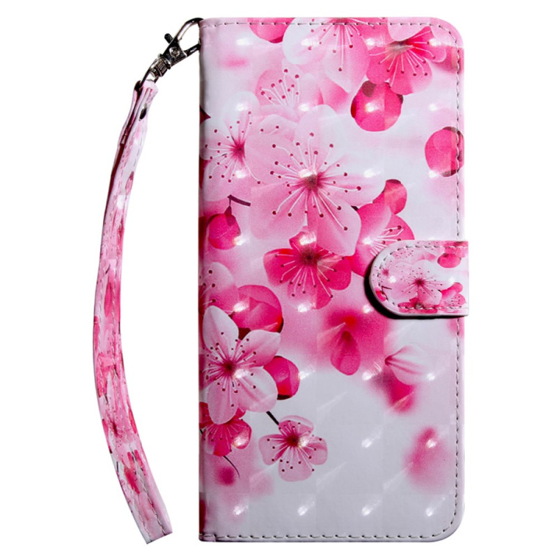 Case Xiaomi Redmi A3 / Poco C61 Red Flowers with Strap