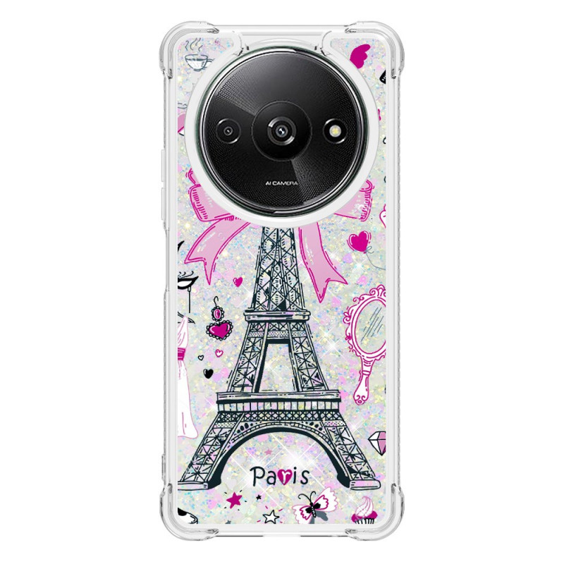 Xiaomi Redmi A3 Glitter Eiffel Tower Case