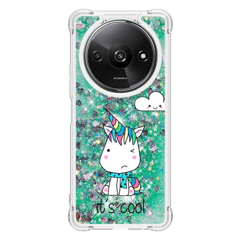 Xiaomi Redmi A3 Glitter Unicorn Case