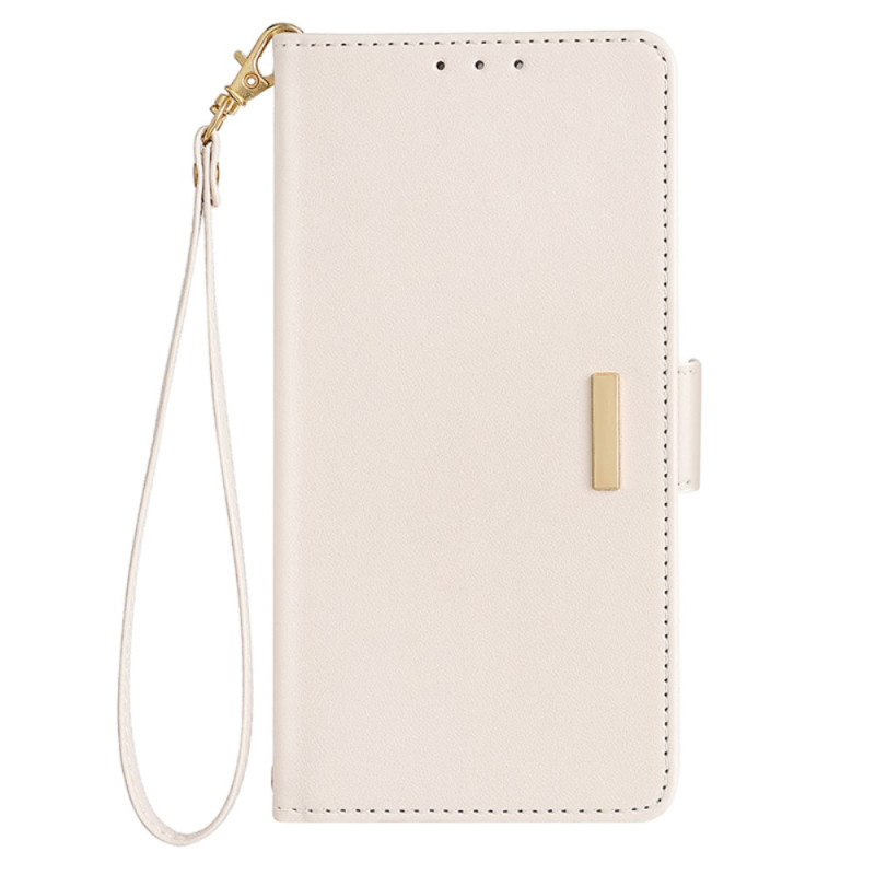 Case Xiaomi Redmi A3 Wallet RFID Blocking Lanyard and Shoulder Strap