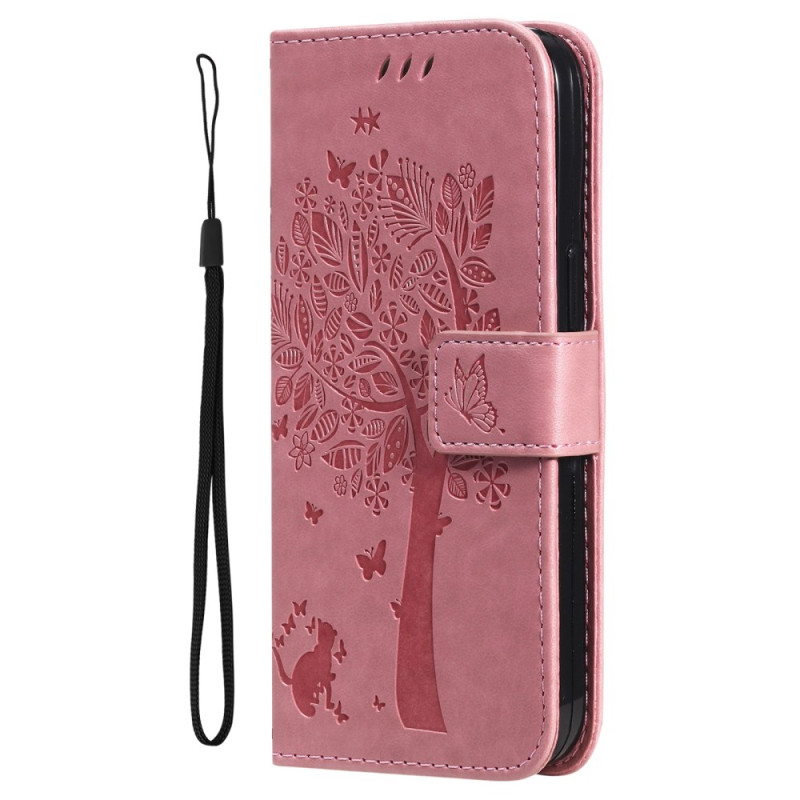 Xiaomi Redmi A3 Cat and Lanyard Tree Case