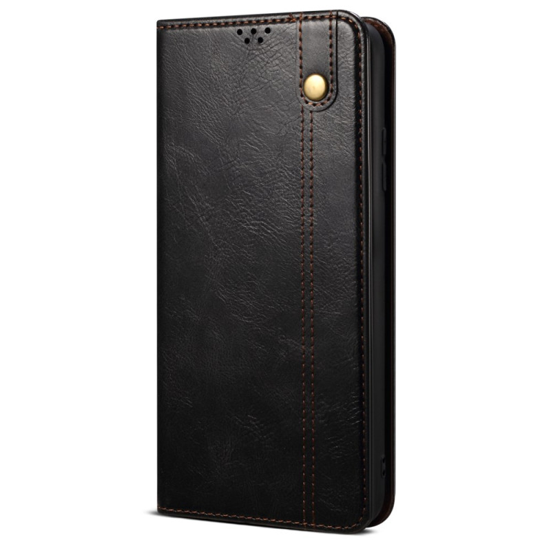 Flip Cover Poco F6 Imitation Waxed Leather