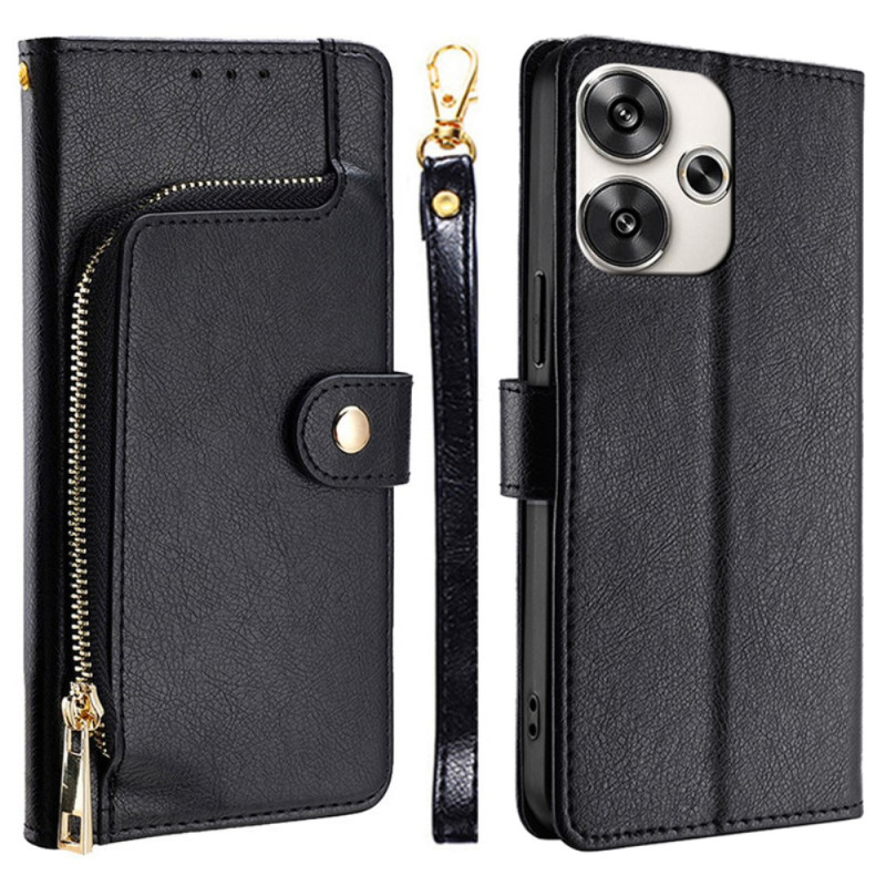 Poco F6 Front Purse and Lanyard Case