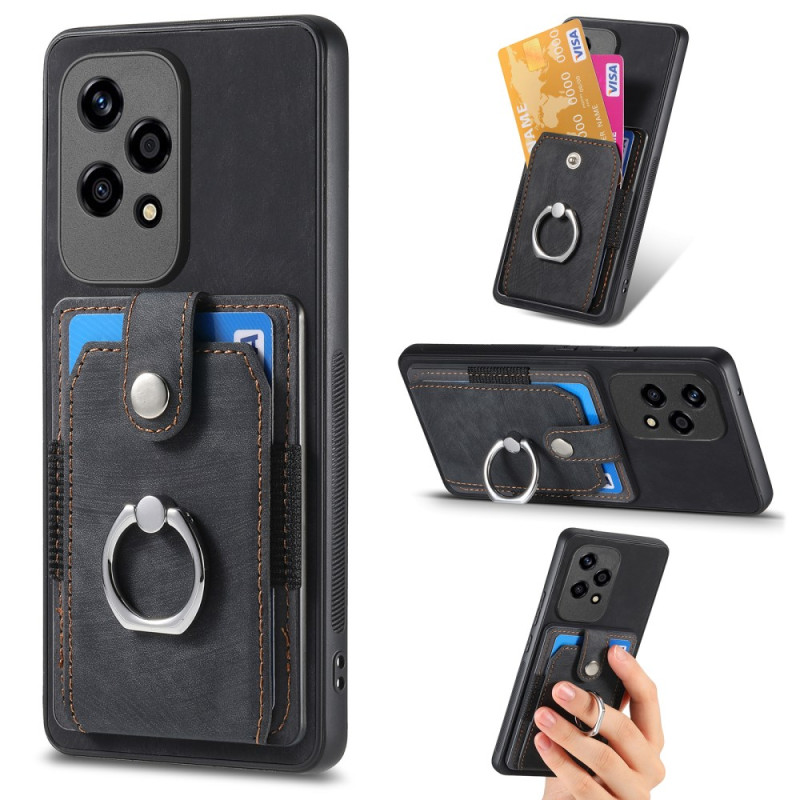 Honor 200 Lite Retro Case with Card Holder and Support Ring