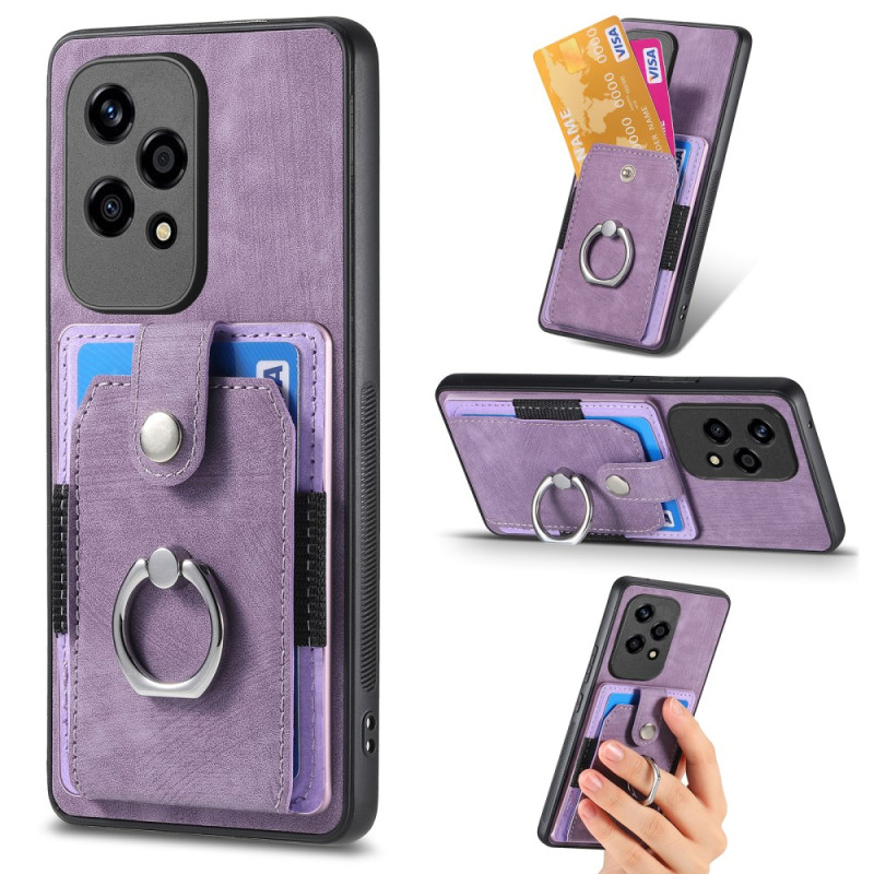 Honor 200 Lite Retro Case with Card Holder and Support Ring
