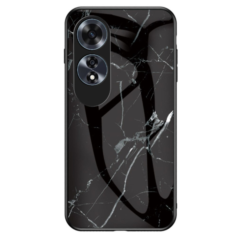 Oppo A60 Marble Tempered Glass Case