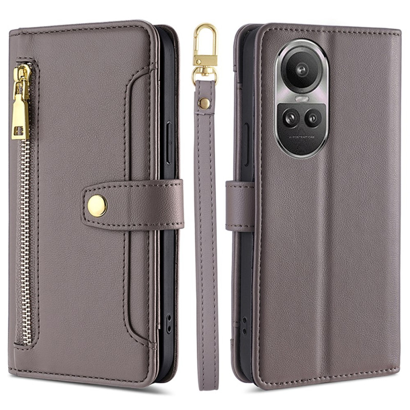 Case Oppo Reno 10 / 10 Pro Wallet Lanyard and Shoulder strap